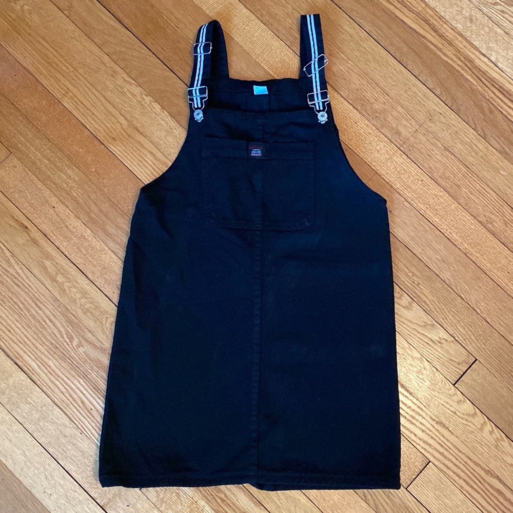 Black Overalls Dress